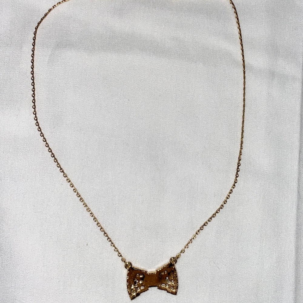 Kate Spade Sparkling Bow Necklace and Earring Set - Picture 11 of 12